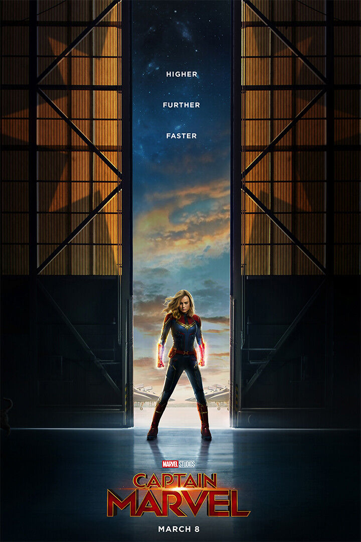 Captain Movie Studio Concept Poster Wall Art Print Home Wall Decor