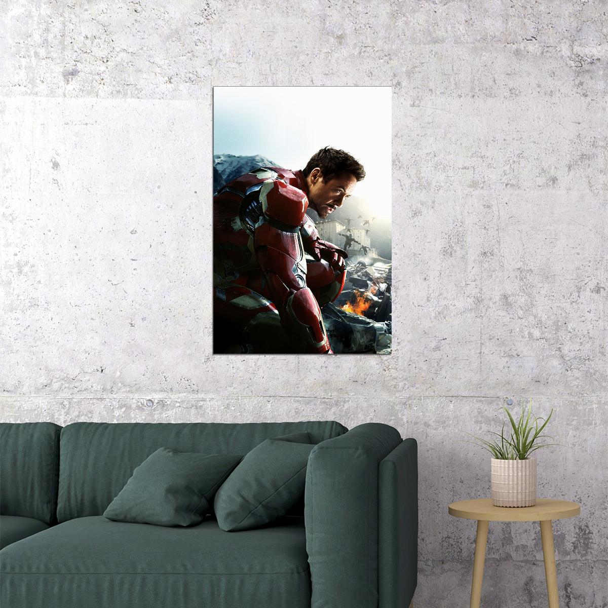 Iron Man Studios Avengers Movie Tony Stark Poster Wall Art Print Home Wall Decor