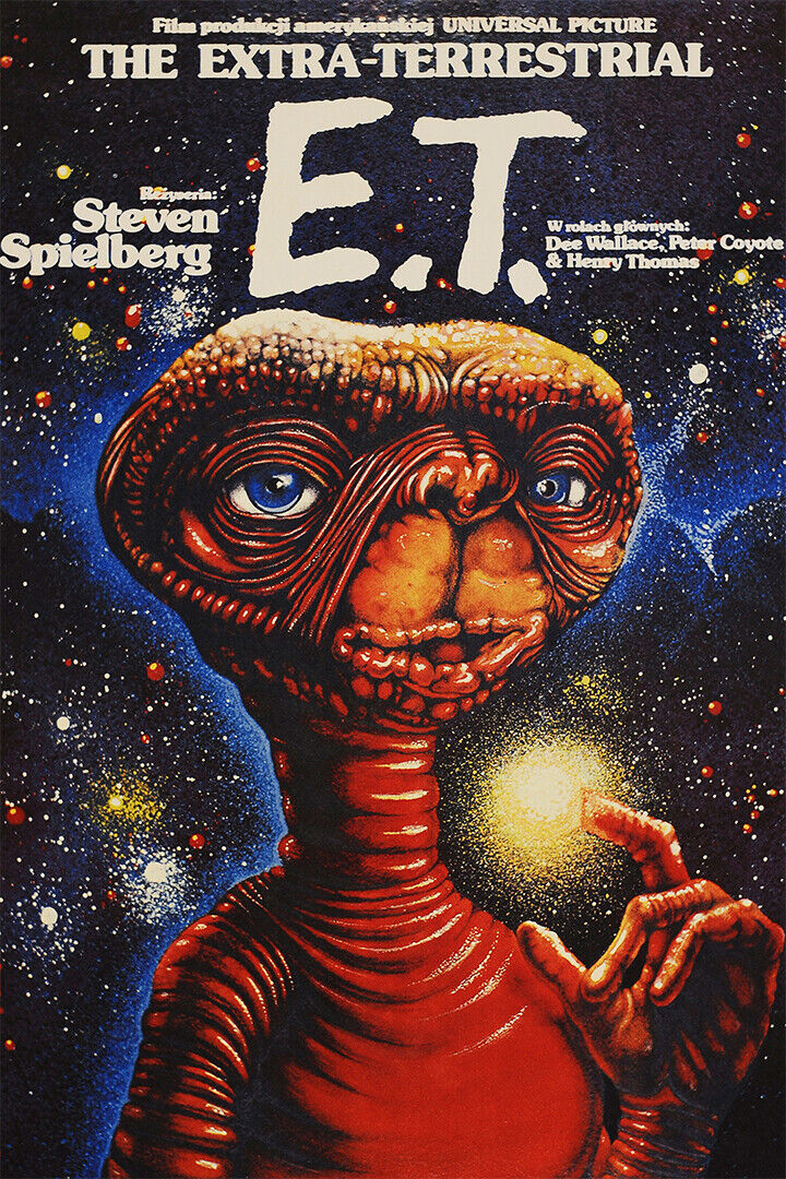 Et Extra Terrestrial Movie Steven Spielberg Poster Wall Art Print Home Wall Decor