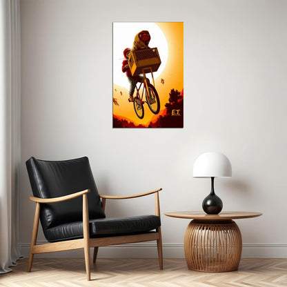 Et The Extra Terrestrial Movie Science Fiction Poster Wall Art Print Home Wall Decor