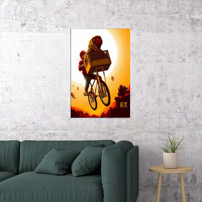 Et The Extra Terrestrial Movie Science Fiction Poster Wall Art Print Home Wall Decor