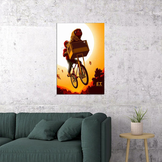 Et The Extra Terrestrial Movie Science Fiction Poster Wall Art Print Home Wall Decor