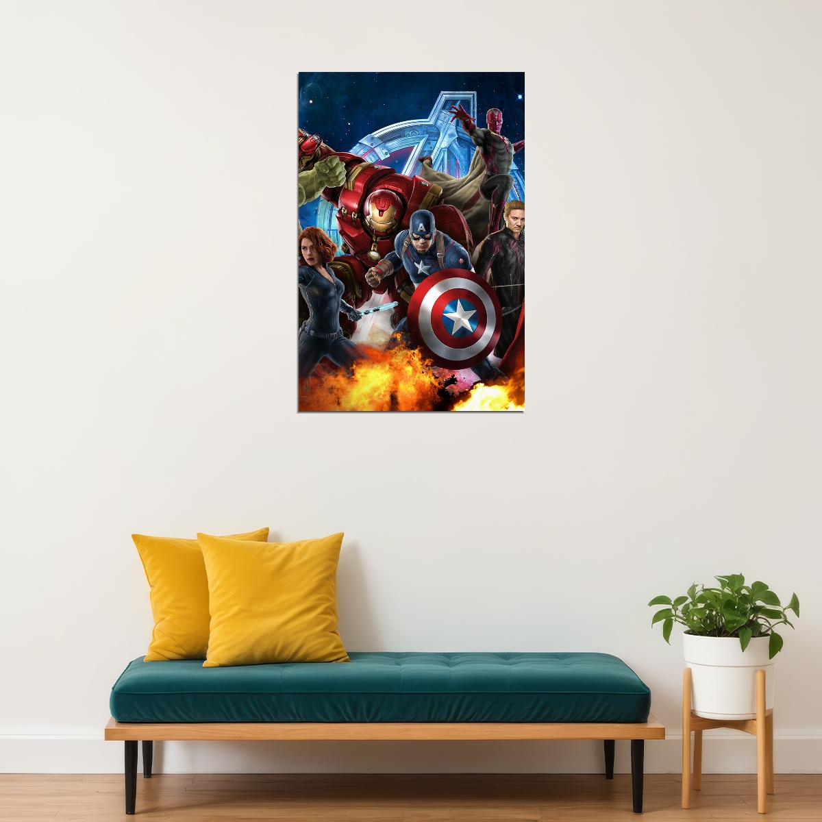 Avengers Age Of Ultron Movie Action Adventure Poster Wall Art Print Home Wall Decor