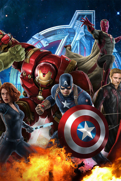 Avengers Age Of Ultron Movie Action Adventure Poster Wall Art Print Home Wall Decor