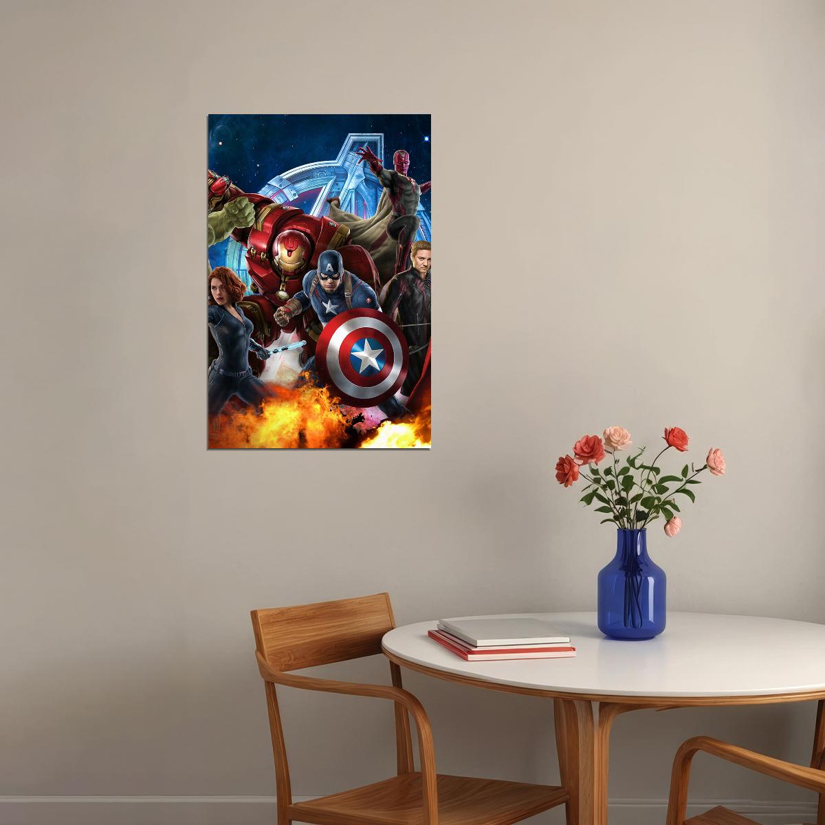 Avengers Age Of Ultron Movie Action Adventure Poster Wall Art Print Home Wall Decor