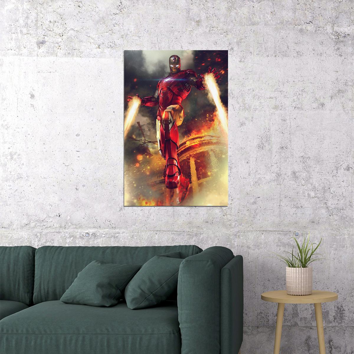 Iron Man Studios Avengers Movie Tony Stark Poster Wall Art Print Home Wall Decor
