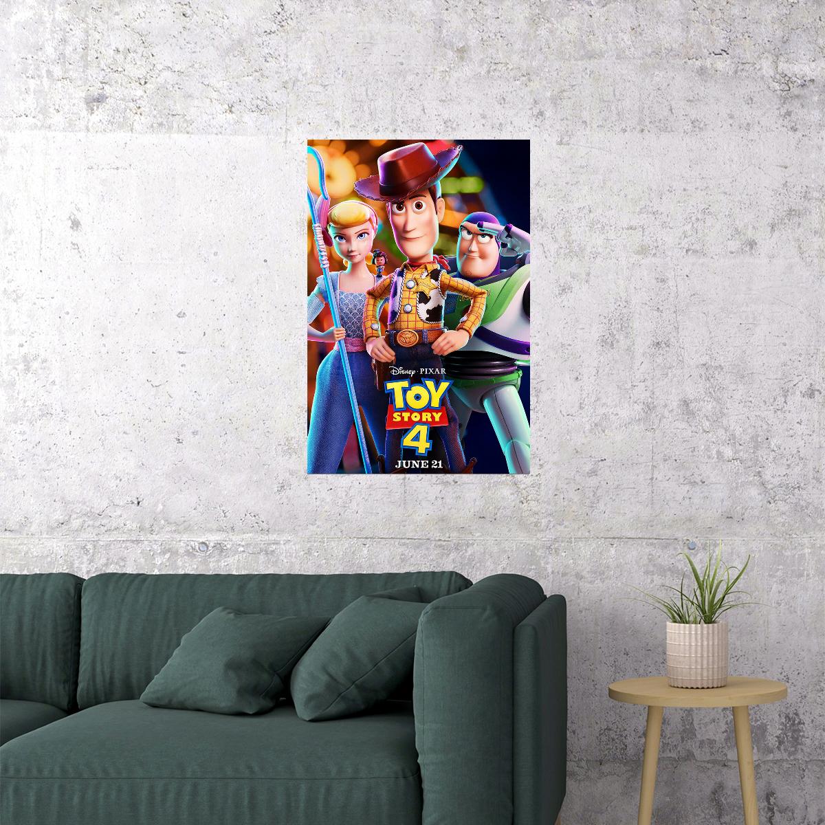 Toy Story Studios Movie Comedy Children Poster Wall Art Print Home Wall Decor
