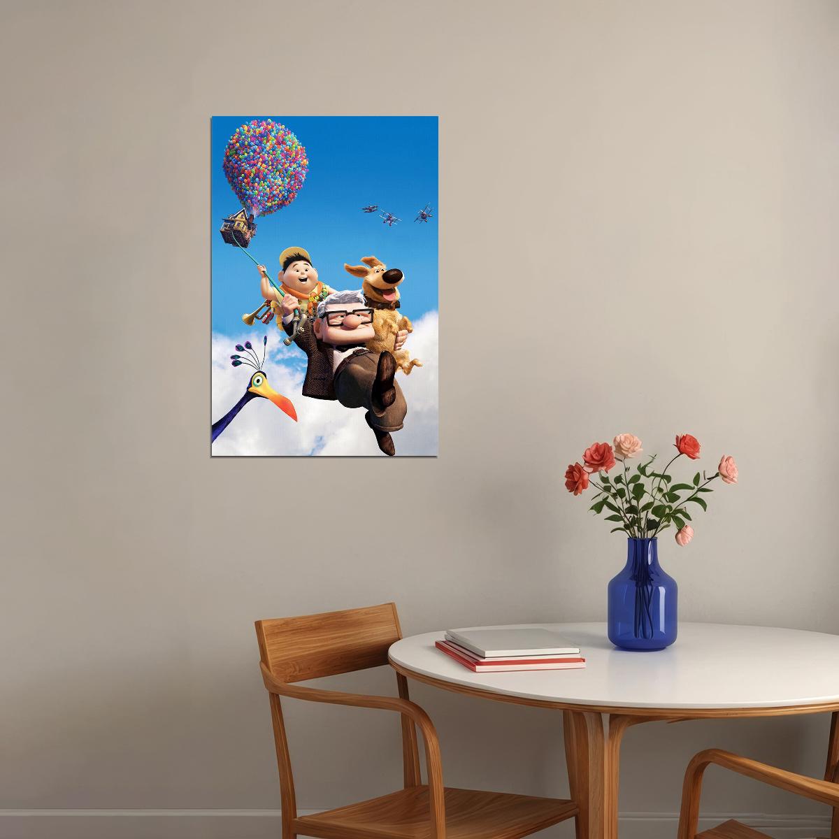 Movie Baloons Flying House 2009 Poster Wall Art Print Home Wall Decor