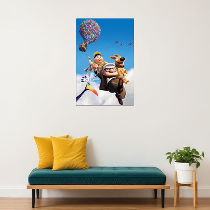 Movie Baloons Flying House 2009 Poster Wall Art Print Home Wall Decor