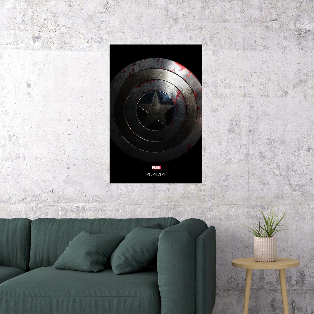 Captain America The Winter Soldier Movie Adventure Poster Wall Art Print Home Wall Decor