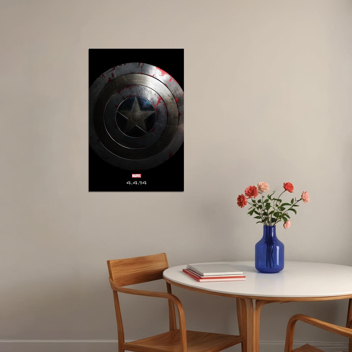Captain America The Winter Soldier Movie Adventure Poster Wall Art Print Home Wall Decor