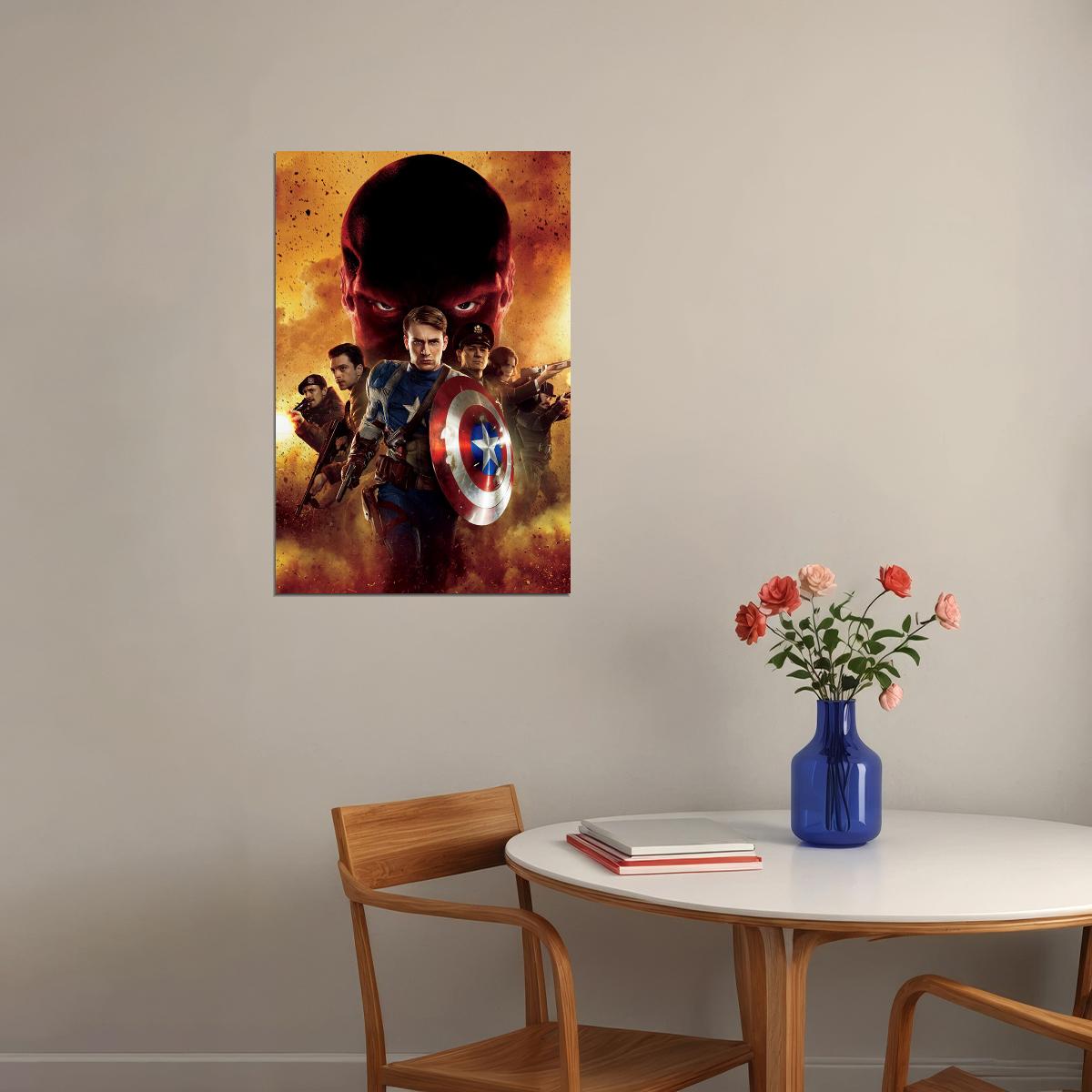 Captain America The First Avenger Movie Poster Wall Art Print Home Wall Decor