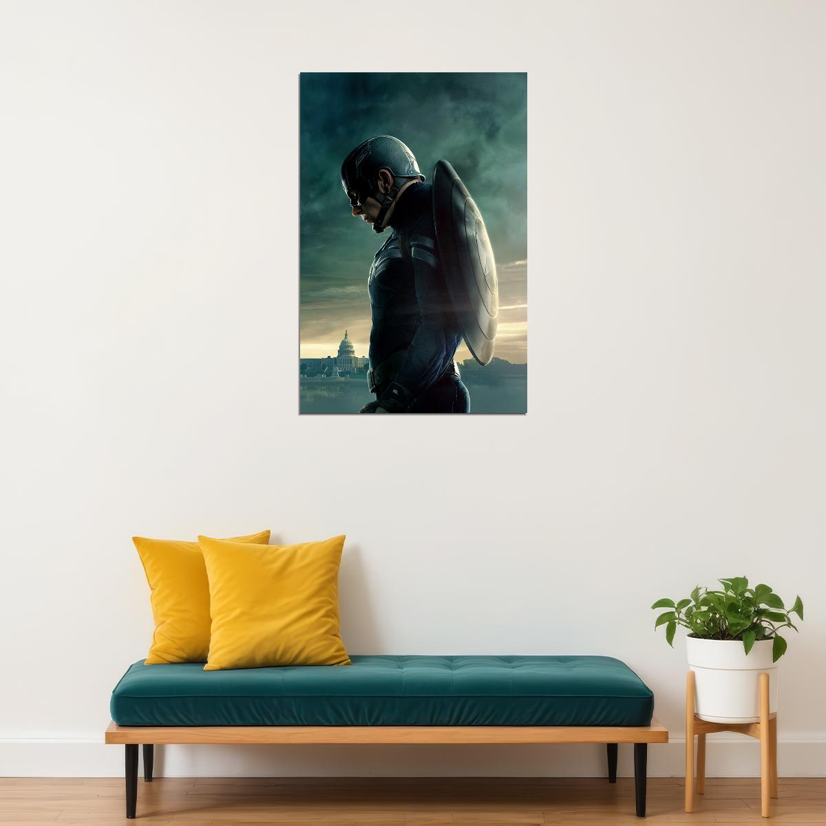 Captain America The Winter Soldier Movie Action Poster Wall Art Print Home Wall Decor