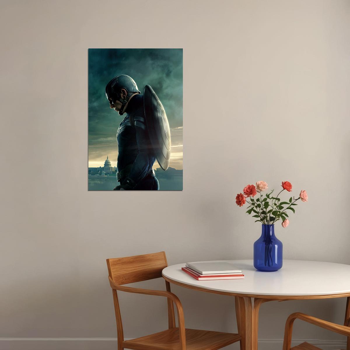Captain America The Winter Soldier Movie Action Poster Wall Art Print Home Wall Decor