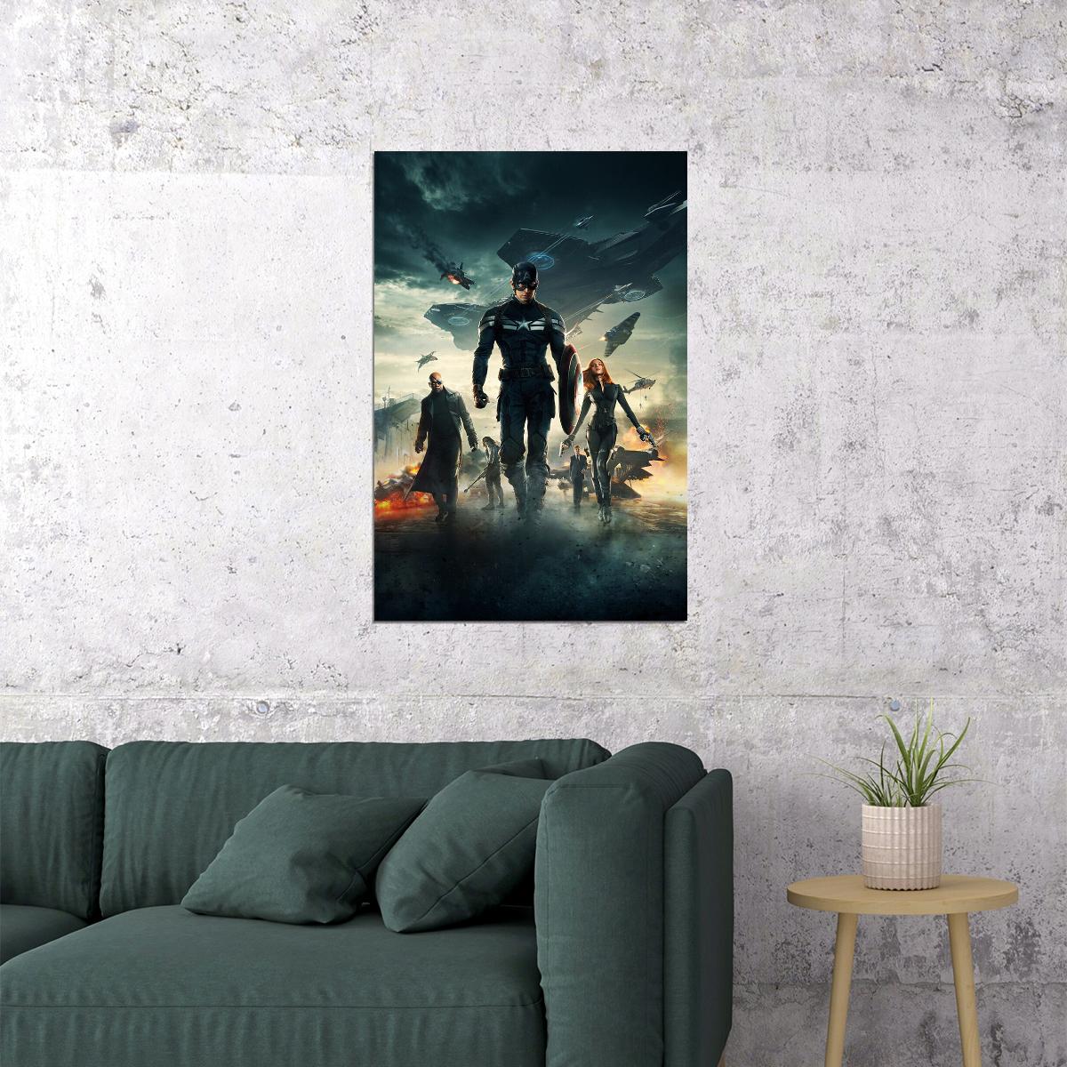 Captain America The Winter Soldier Movie Poster Wall Art Print Home Wall Decor