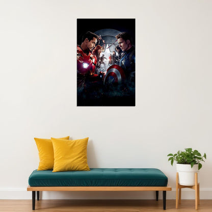 Captain America Civil War Iron Man Movie Poster Wall Art Print Home Wall Decor