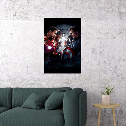 Captain America Civil War Iron Man Movie Poster Wall Art Print Home Wall Decor