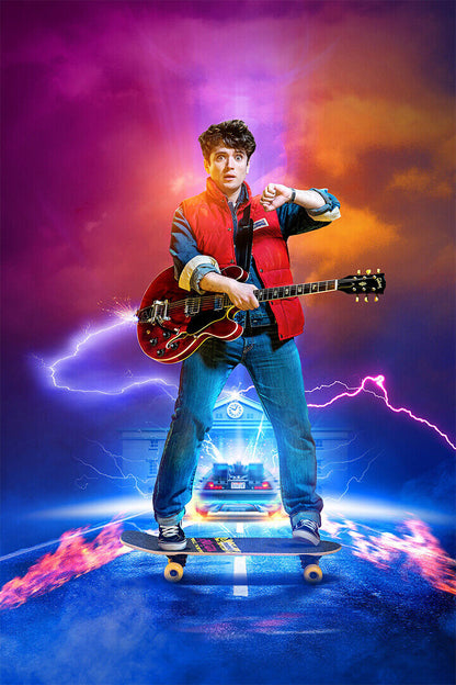 Back To The Future Movie Steven Spielberg Poster Wall Art Print Home Wall Decor