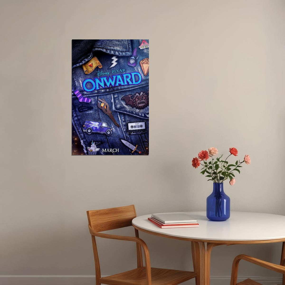 Onward Action Animation Movie Poster Wall Art Print Home Wall Decor