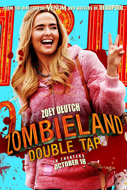 Zombieland Double Tap Movie Poster Wall Art Print Home Wall Decor