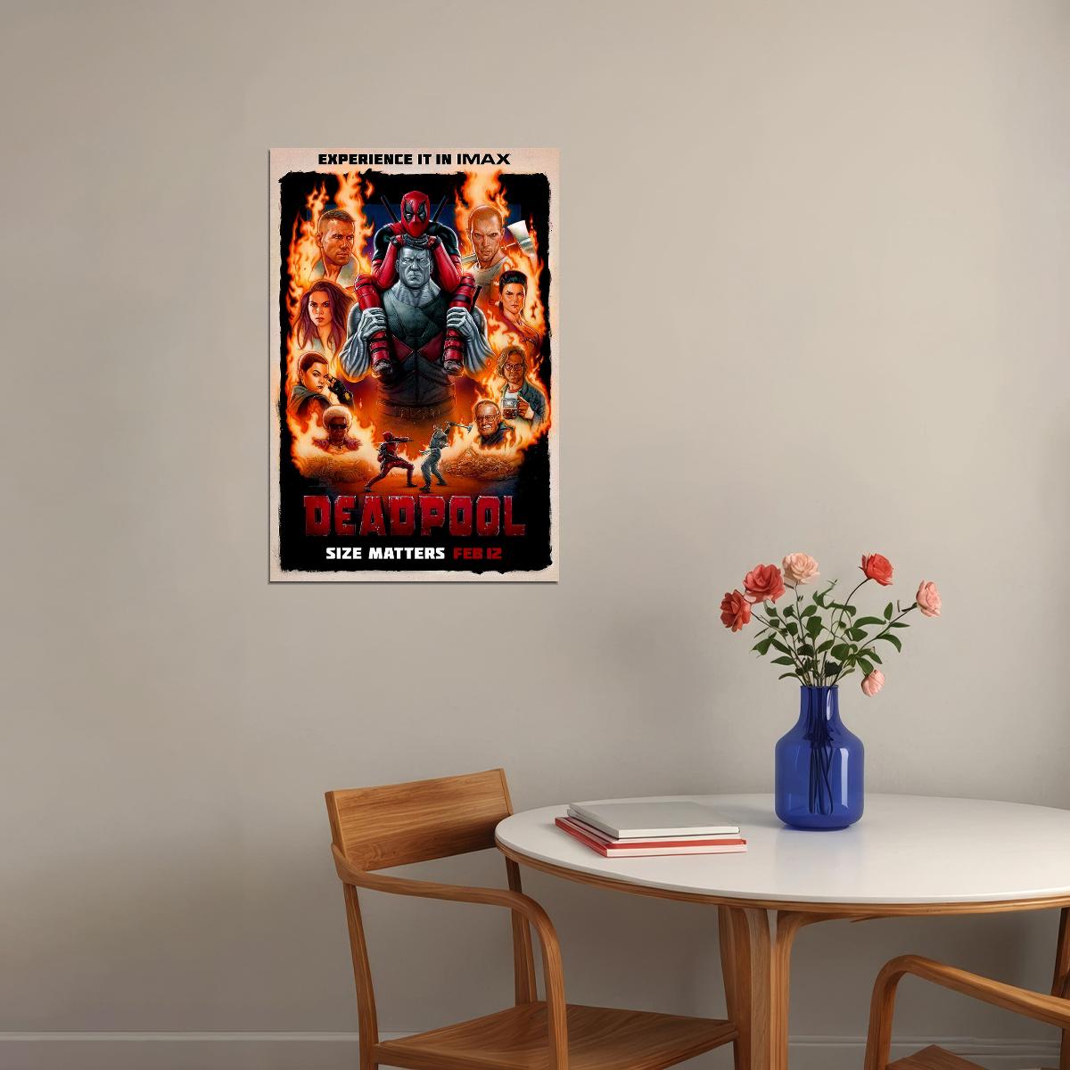 Deadpool Action Fantasy Movie Poster Wall Art Print Home Wall Decor