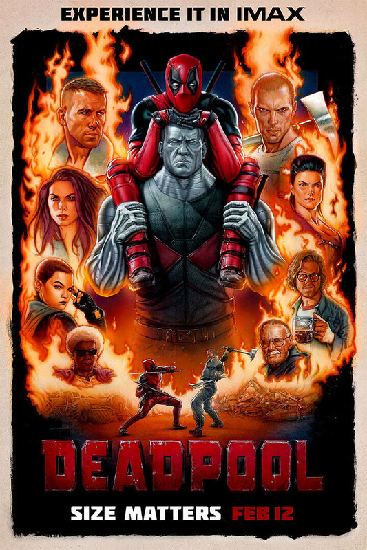 Deadpool Action Fantasy Movie Poster Wall Art Print Home Wall Decor