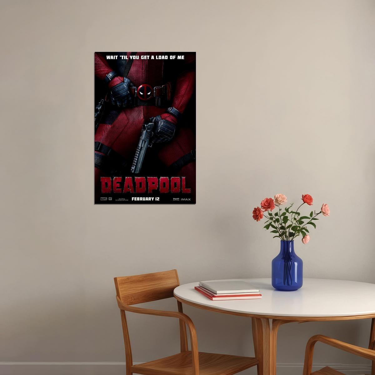 Deadpool Action Comedy Movie Poster Wall Art Print Home Wall Decor