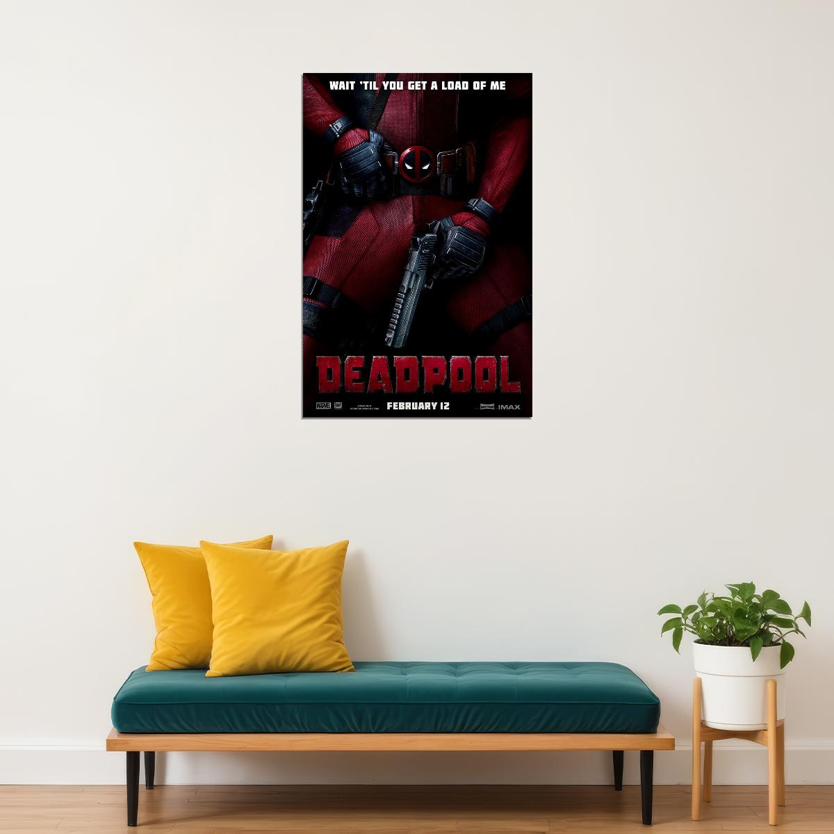 Deadpool Action Comedy Movie Poster Wall Art Print Home Wall Decor