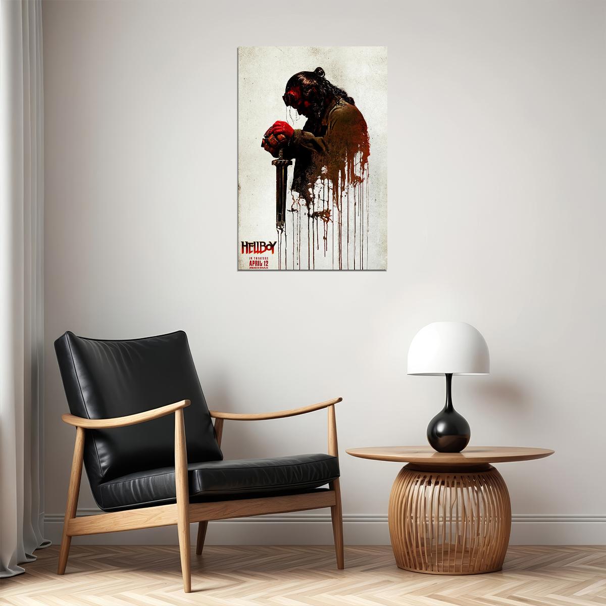 Hellboy Action Fantasy Movie Poster Wall Art Print Home Wall Decor