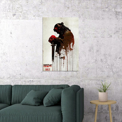 Hellboy Action Fantasy Movie Poster Wall Art Print Home Wall Decor