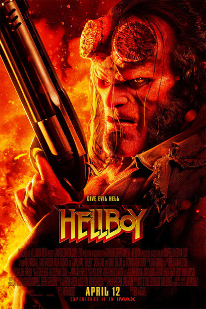 Hellboy Fantasy Action Movie Poster Wall Art Print Home Wall Decor