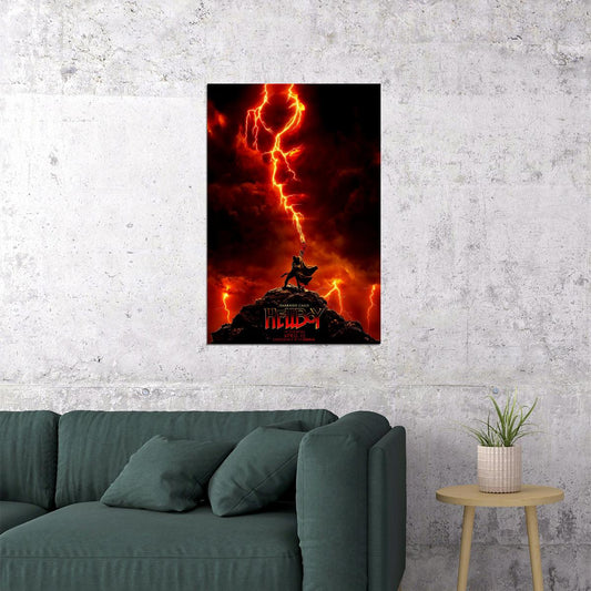 Hellboy Fantasy Action Movie Poster Wall Art Print Home Wall Decor