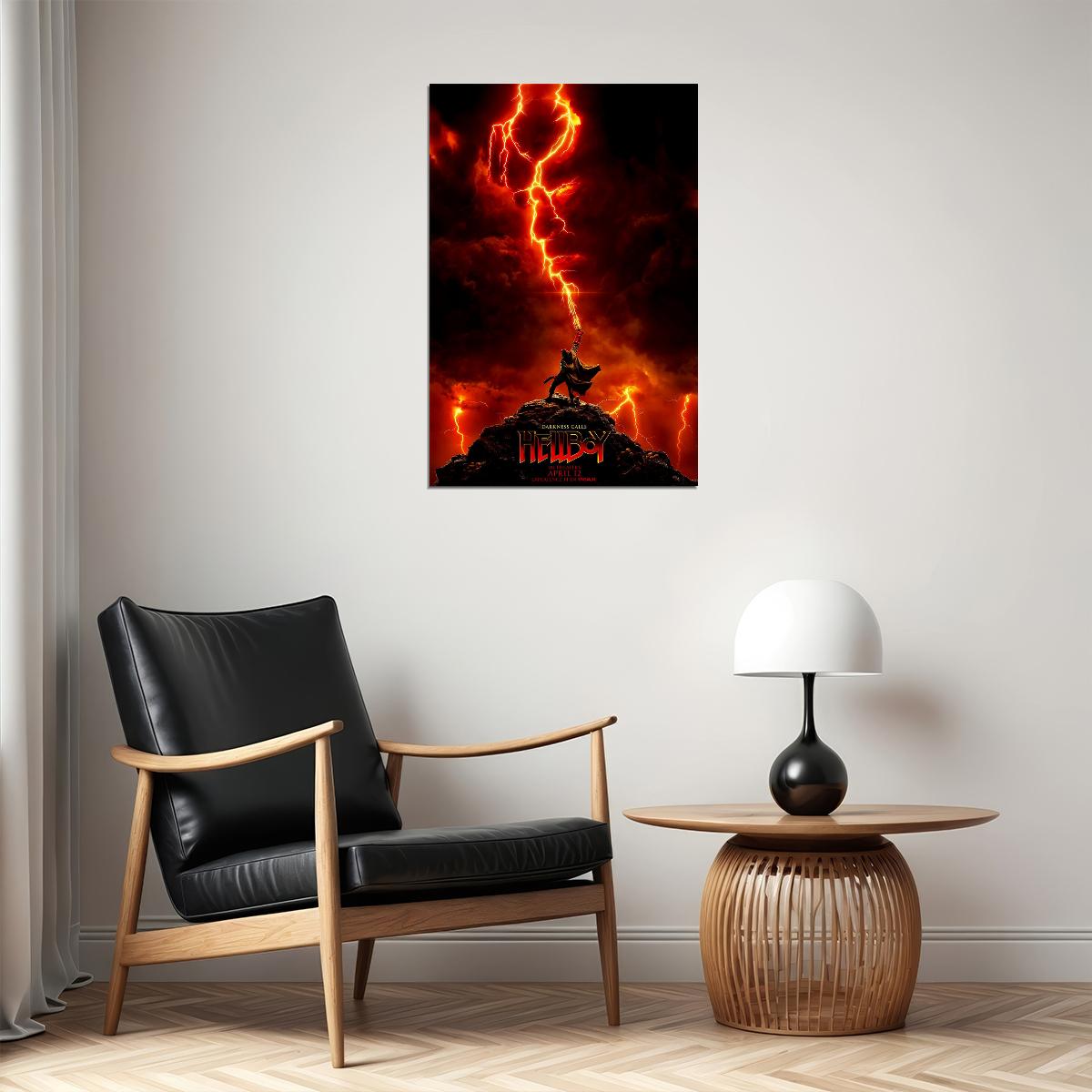 Hellboy Fantasy Action Movie Poster Wall Art Print Home Wall Decor
