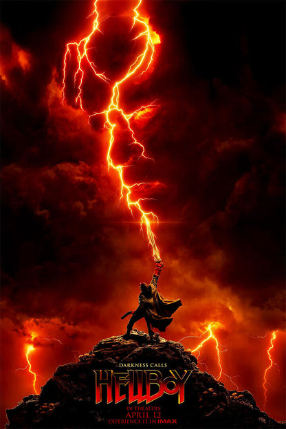 Hellboy Fantasy Action Movie Poster Wall Art Print Home Wall Decor