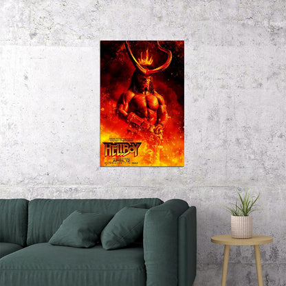 Hellboy Fantasy Movie Poster Wall Art Print Home Wall Decor