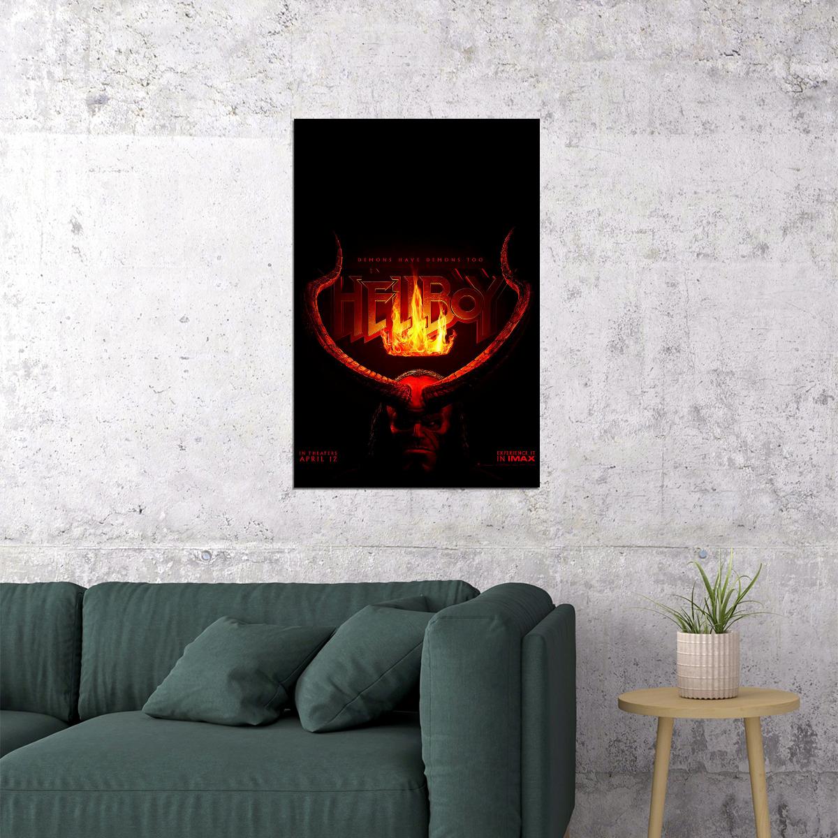 Hellboy Action Movie Poster Wall Art Print Home Wall Decor