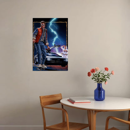 Back To The Future Action Movie Poster Wall Art Print Home Wall Decor