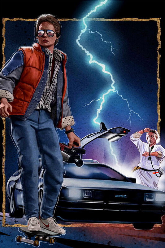 Back To The Future Action Movie Poster Wall Art Print Home Wall Decor