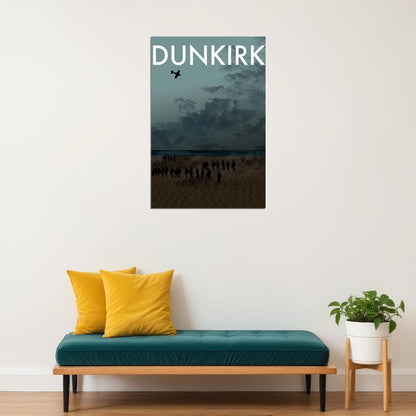 Dunkirk Drama Adventure Movie Poster Wall Art Print Home Wall Decor