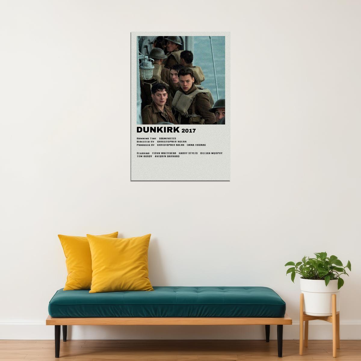 Dunkirk Drama Adventure Movie Poster Wall Art Print Home Wall Decor