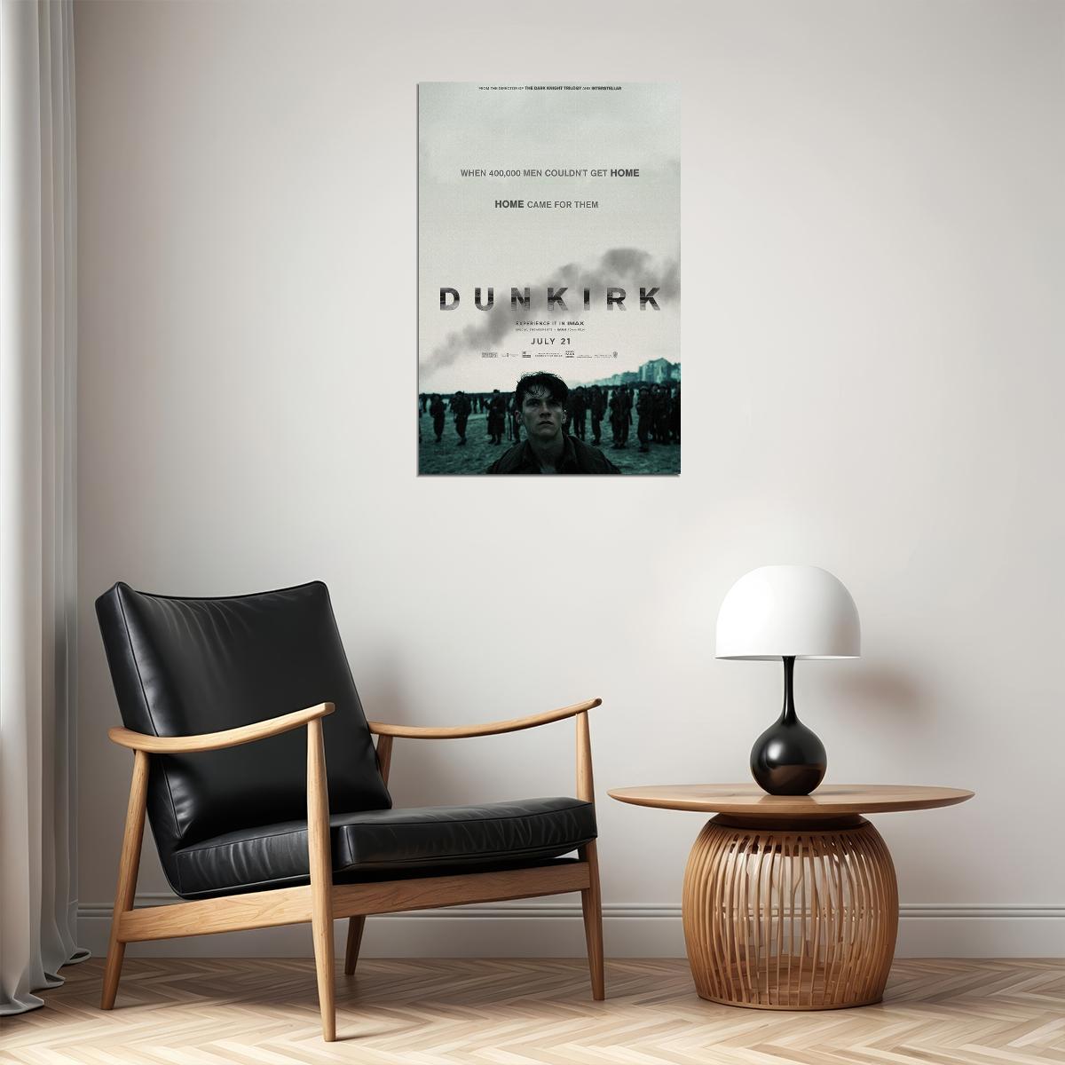 Dunkirk Drama Action Movie Poster Wall Art Print Home Wall Decor