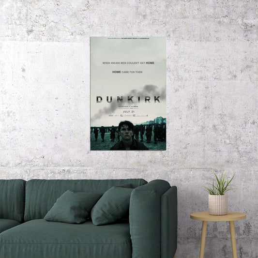 Dunkirk Drama Action Movie Poster Wall Art Print Home Wall Decor