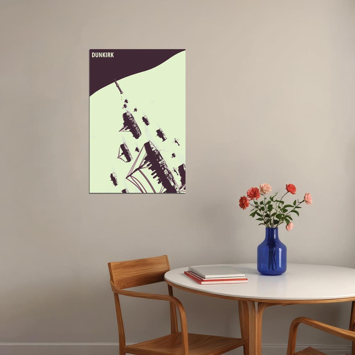 Dunkirk Drama Action Movie Poster Wall Art Print Home Wall Decor