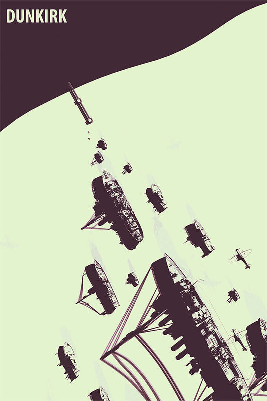 Dunkirk Drama Action Movie Poster Wall Art Print Home Wall Decor