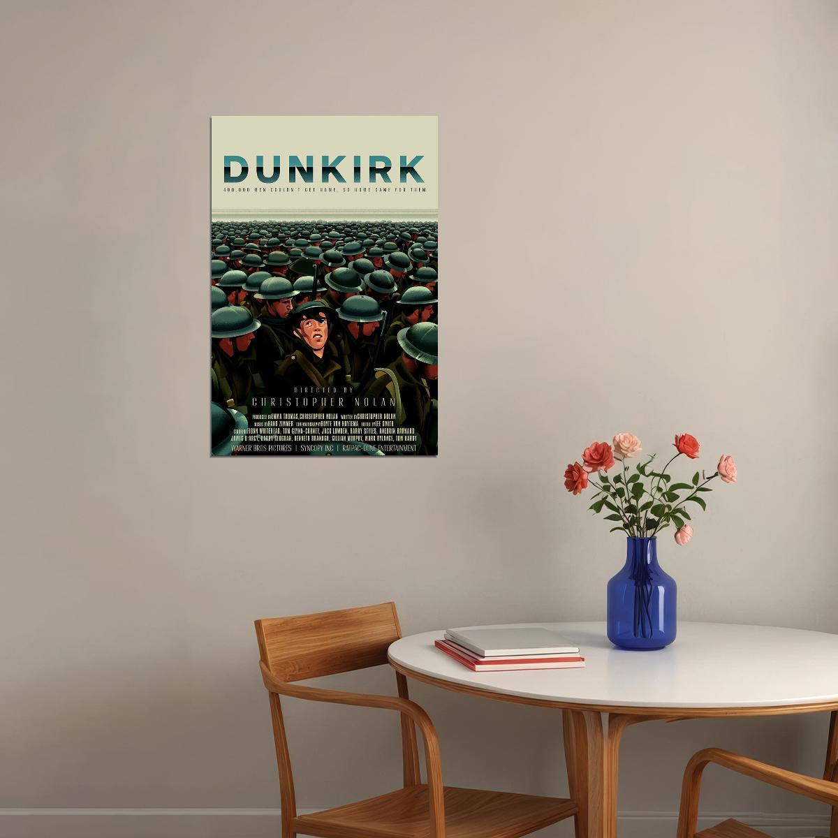 Dunkirk Adventure Soldiers Movie Poster Wall Art Print Home Wall Decor