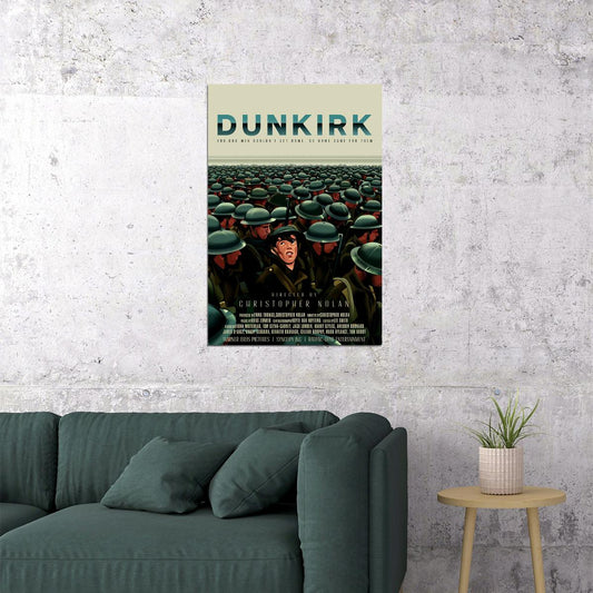 Dunkirk Adventure Soldiers Movie Poster Wall Art Print Home Wall Decor