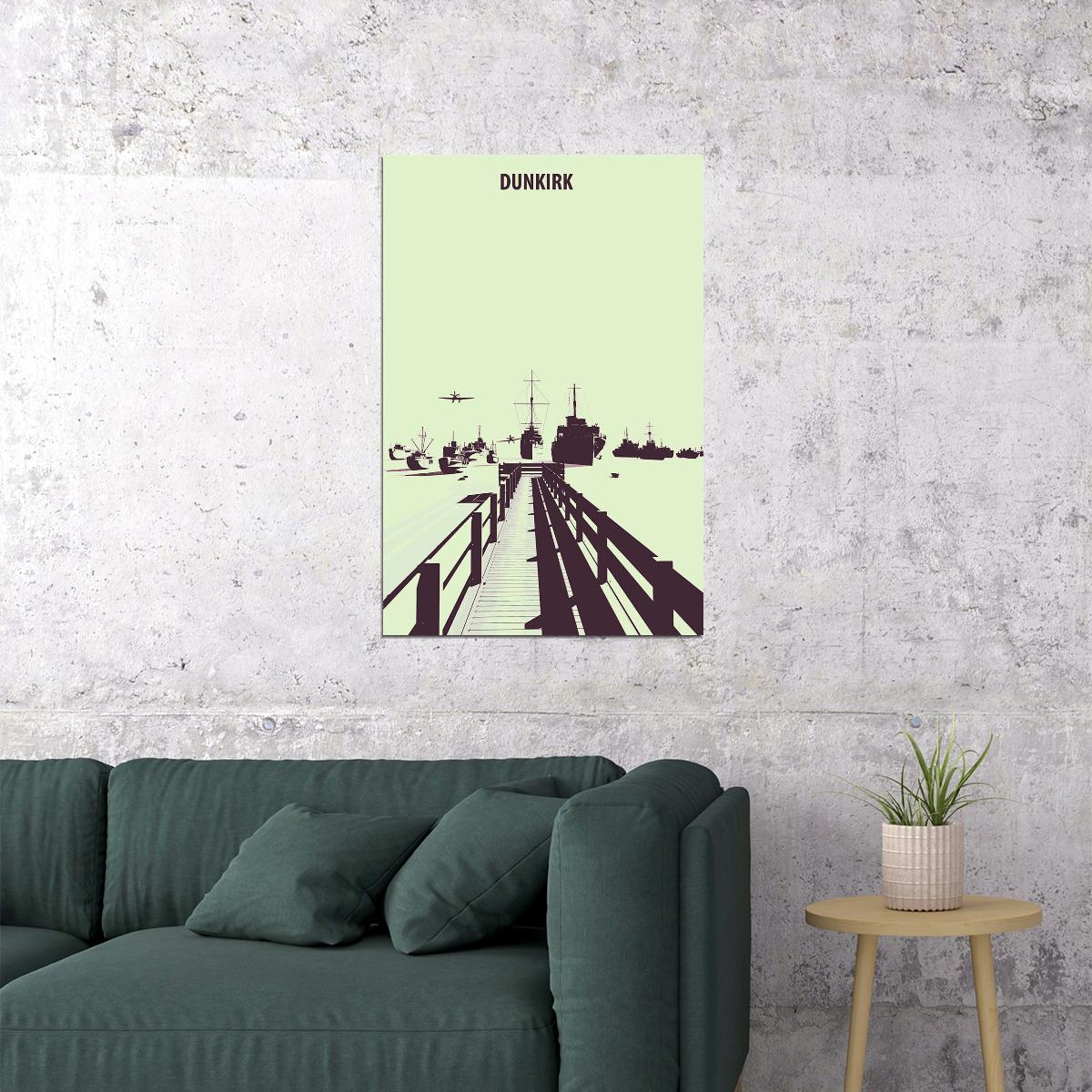 Dunkirk Drama Soldiers Movie Poster Wall Art Print Home Wall Decor