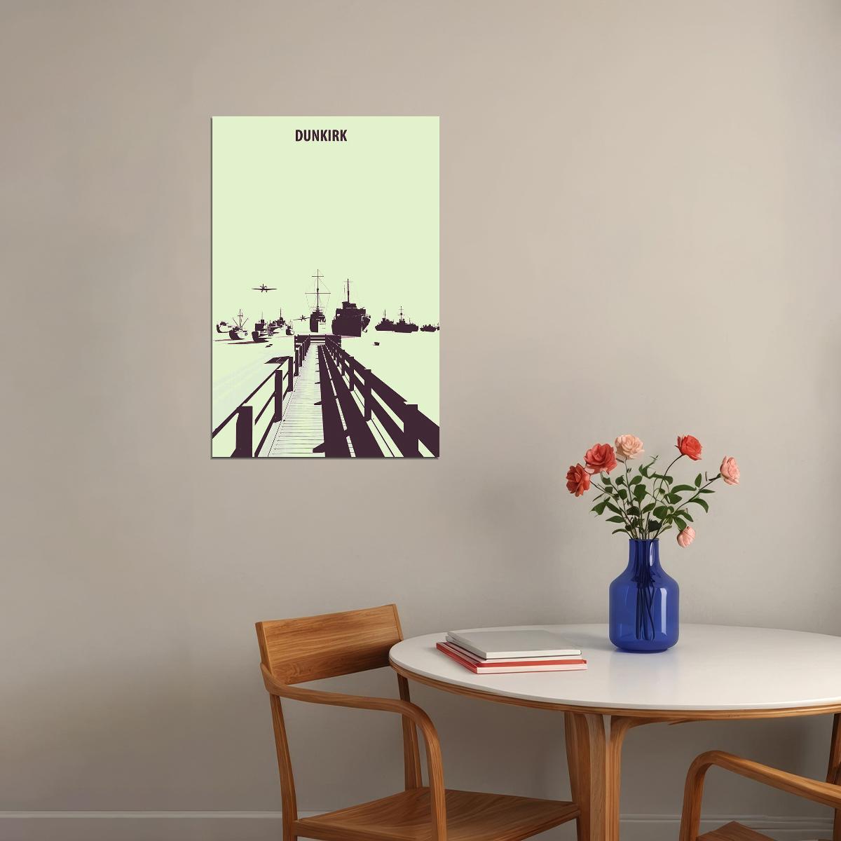 Dunkirk Drama Soldiers Movie Poster Wall Art Print Home Wall Decor