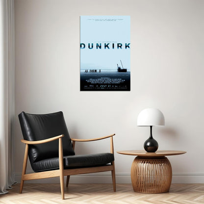 Dunkirk Action Soldiers Movie Poster Wall Art Print Home Wall Decor
