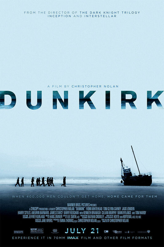Dunkirk Action Soldiers Movie Poster Wall Art Print Home Wall Decor